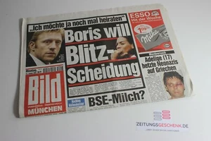BILDzeitung 15.01.2001 Januar München Bayern 21. 22. Geburtstag Geschenk MB - Picture 1 of 3