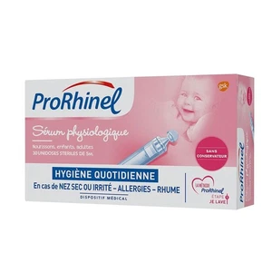 PRORHINEL - Suero Fisiológico, Estéril, 5 ml, 30 Piezas - Enjuague Nasal para tro - Imagen 1 de 1