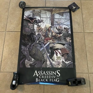 Assassin's Creed IV Black Flag GameStop Preorder Exclusive Double Sided Poster - Picture 1 of 5