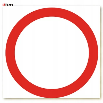 LIBRES POLSKA SP ZNDW-1 VERKEHRSSCHILD B-1 - VERKEHRSVERBOT 33cmx33cm STRASSE FÜR DEN...