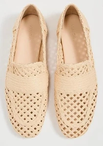 $295 Vince Davis Rafia Mocasín Plano Natural Para Mujer Talla 6 - Imagen 1 de 5
