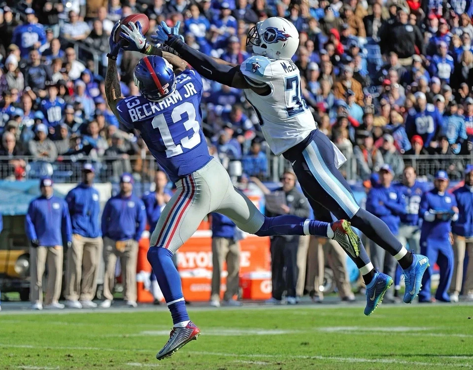 Impresión fotográfica brillante Odell Beckham Jr. #13 Giants NFL 8x10 fútbol americano de Nueva York Foto 1 de 1