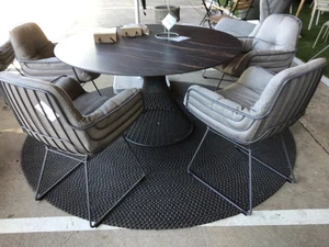 Freifrau Leyasol Armchair High Gestell Grau 4 Stck Stoff Lopi Sunbrella A. Aust - Bild 1 von 4