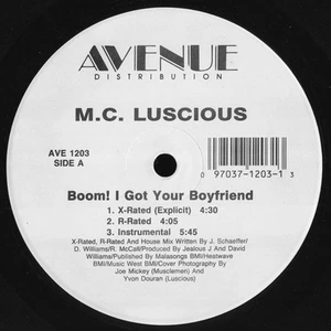MC Luscious, Boom! I Got Your Boyfriend, (12"), VG, 3626147175 - Imagen 1 de 3