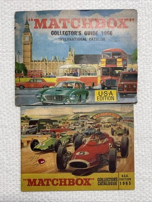 Catálogos de colección Matchbox Collectors 1965 y 1966 EE. UU. Foto 1 de 4