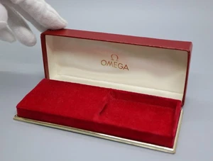[Near MINT] Omega Vintage Red Watch Box Genuine Case Only from JAPAN 1 - Picture 1 of 5