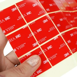 Clear, Black, Grey 3M Double Sided Pads high bond selfadhesive 30mm x 30mm x 1mm - Picture 1 of 10