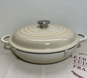 Cazuela poco profunda Le Creuset 26 cm 2 L 2,5 qt Dune esmalte hierro fundido - Imagen 1 de 8