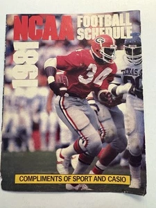 CFB 1981 Football Schedule Big Ten Herschel Walker - Picture 1 of 3