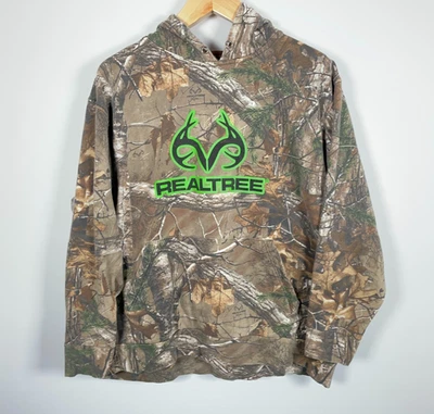 Sudadera con Capucha RealTree Camuflada Adulto XL Verde Camuflaje Logo Pullover Sudadera Foto 1 de 4
