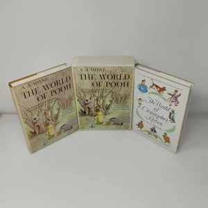 A.A.MILNE The World of Pooh & The World of Christopher Robin Box Set 1957 & 1958 - Imagen 1 de 20