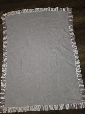 Starting Out Pink Satin Trim  Baby Blanket Security  - Image 1 of 4