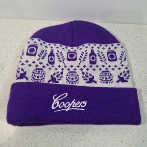 Coopers Brewery Beanie Purple Forever Coopers Ugly Christmas Theme One Size - Bild 1 von 6
