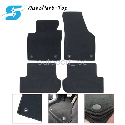 Tapetes de assoalho de veludo para 2014 2015 2016 2017 2018 2019 Volkswagen Beetle 4x - Imagem 1 de 4