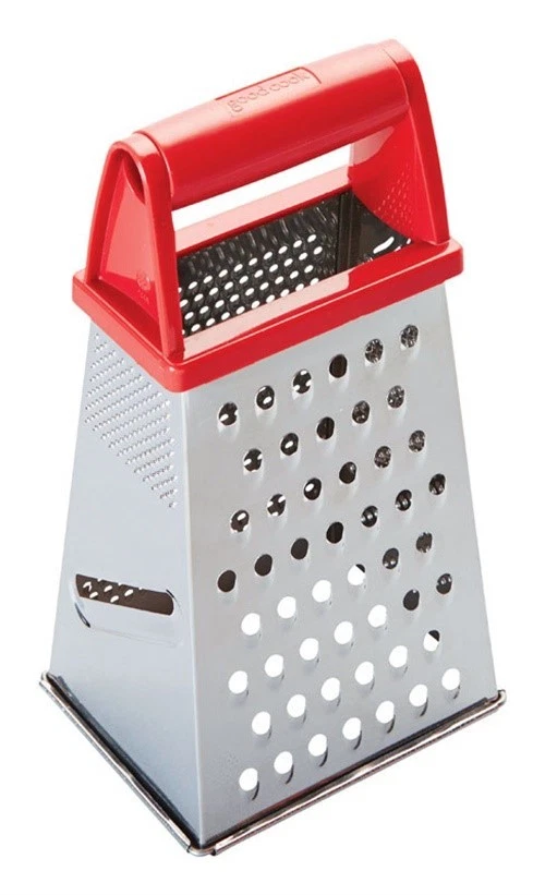Good Cook 15601 Silver/Red Stainless Steel Multi-Functional Cheese Box Grater - Image 1 of 1