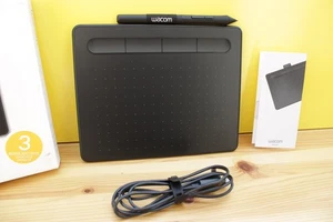 Wacom Intuos Graphics Drawing Tablet, Small 7.9"x 6.3", Black, CTL4100 Pre Owned - Afbeelding 1 van 11