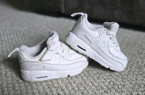 Nike Air Max 90 EasyOn (PS) White/Silver (HF6357 102) Sneaker Toddler Size 7c - Picture 1 of 8