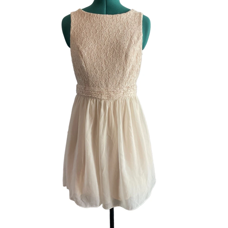 Speechless Dress Formal Blush Pink Juniors Size 9 Lace Chiffon - Image 1 of 4