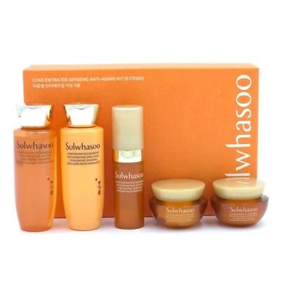 Sulwhasoo Concentrated Ginseng Anti Aging Kit 5 Items Anti Wrinkle K-Beauty - Image 1 of 4