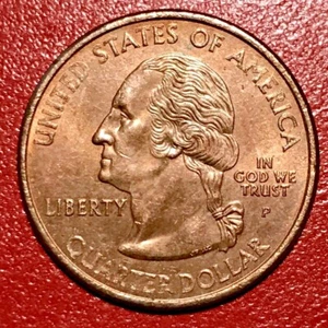 2001 WASHINGTON QUARTER VERMONT MISSING OBVERSE CLAD ERROR - Picture 1 of 2