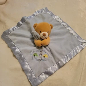 Baby Starters THANK HEAVEN FOR LITTLE BOYS Oso de peluche Lovey Manta de seguridad - Imagen 1 de 6