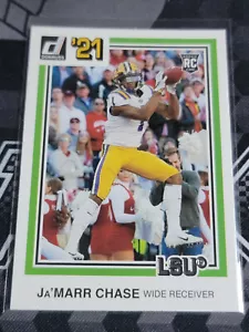 Ja'MARR CHASE 2021 Panini Chronicles Donruss Draft Rookie #36. LSU - Foto 1 di 1