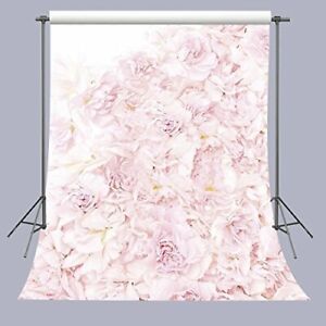 FUERMOR Blooming pink Roses Floral Wall Photography Backdrop/Background 5x7ft
