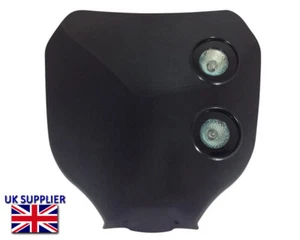 Faro Motocross Trail Enduro Off Road Supermoto 12V 20W NEGRO - Imagen 1 de 12