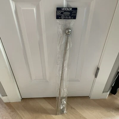 Levolor Cafe Rod 28”-48” Ajustable 5/8” Diámetro Níquel satinado nuevo con herrajes Foto 1 de 4