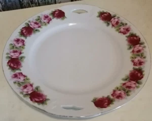 Plato de servir con borde dorado de Schirnding Bavaria, aprox. 27 cm - Imagen 1 de 3