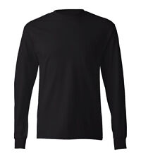 River Road Mens Long Sleeve Plain T-shirt Cuffs 100% Cotton Premium Casual Tee 