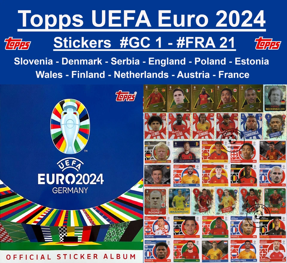 Topps UEFA Euro 2024 Stickers #GC 1 - #FRA 21 - Image 1 of 1