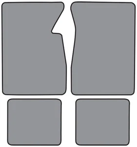 1959-1960 Buick LeSabre Loop Carpet Logo Floor Mat 4pc - Picture 1 of 4