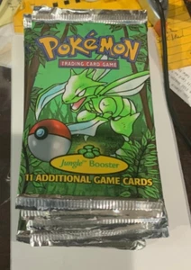 Rare 1999 Pokemon TCG Jungle Booster Pack Scyther Art - Sealed - Picture 1 of 1