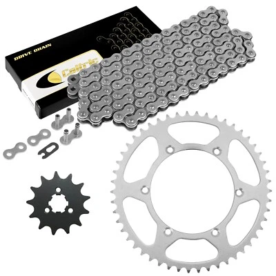 Drive Chain and Sprockets Kit fits Kawasaki KX125 KX 125 1996-1997 Steel - Image 1 of 4