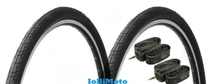 Set 2 Gomme+Camere D'Aria BICI 700 x 35 37-622 ZOOKA POWER Olanda City Bike - Foto 1 di 2