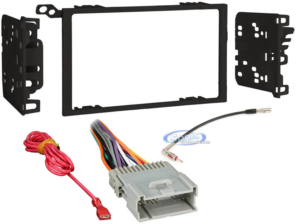 95-2009 CAR ESTÉREO RADIO DOBLE 2 DIN TABLERO KIT INSTALACIÓN ARNÉS + ANTENA Foto 1 de 4