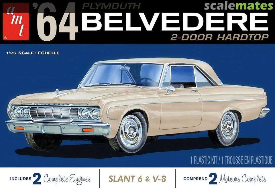AMT Model Kits 1188 1/25 Scale '64 Plymouth Belvedere Car Model Kit - Image 1 of 1
