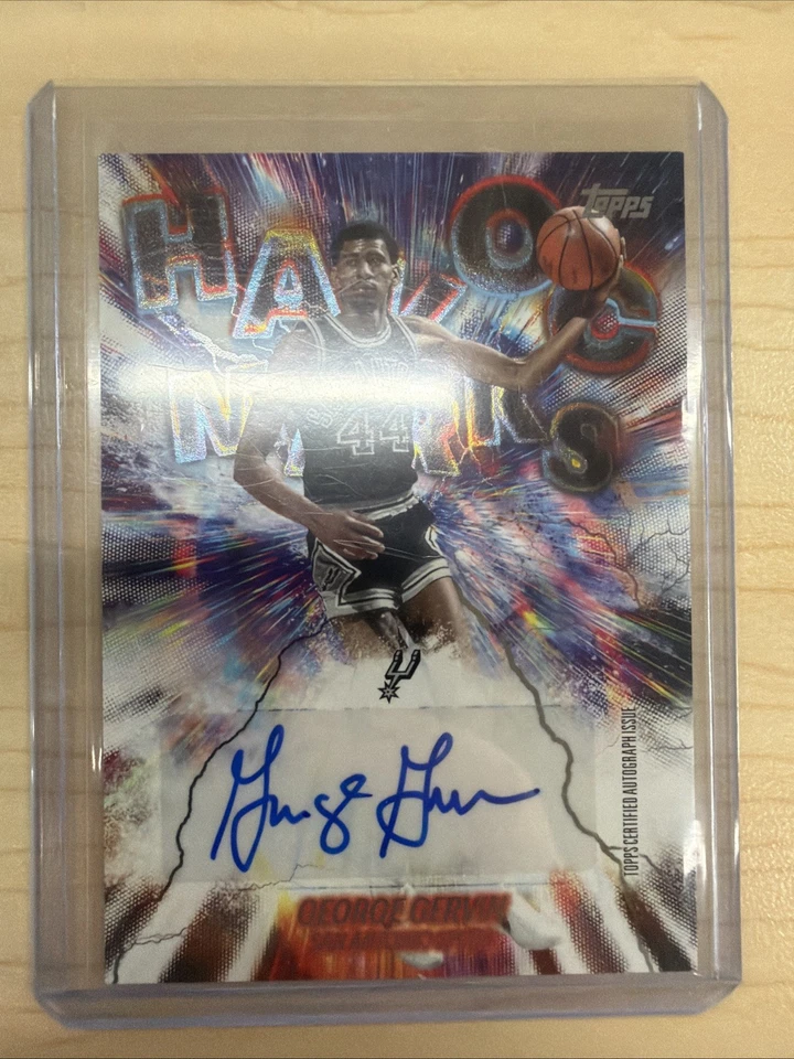 2025-26 Topps - Havoc Marks George Gervin #HM-GG Green Rainbow/99 (AU) Foto 1 de 2