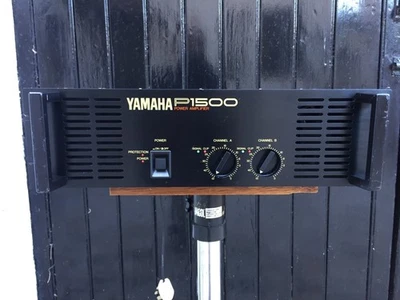 YAMAHA P1500 DUAL CHANNEL POWER AMPLIFIER - SERVICED & TESTED IN GOOD CONDITION - Image 1 of 4