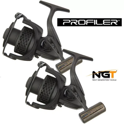 Carp Fishing Reel NGT Profiler 60 x2 Black Spare Spool Front Drag Coarse Pike