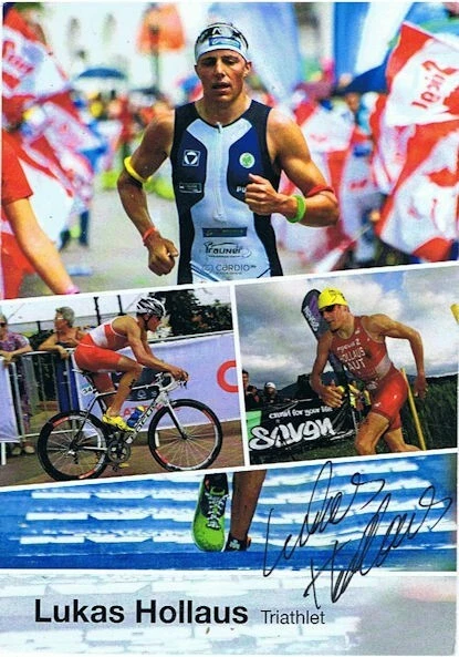 Lukas Hollaus (Triathlon Österreich), sign. AK - Bild 1 von 1
