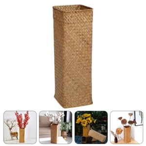  2 Pcs Korbvase Blumenvase Für Den Garten Quadratische Wohnkultur - Bild 1 von 19