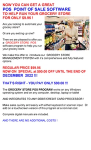ARE YOU STILL RUNNING YOUR GROCERY STORE ON A CASH REGISTER ? NO ONLINE STORE ? - Picture 1 of 7