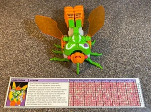 Vintage 1984 Transformer Insecticon Venom with Bio Tech Spec Card - Picture 1 of 10