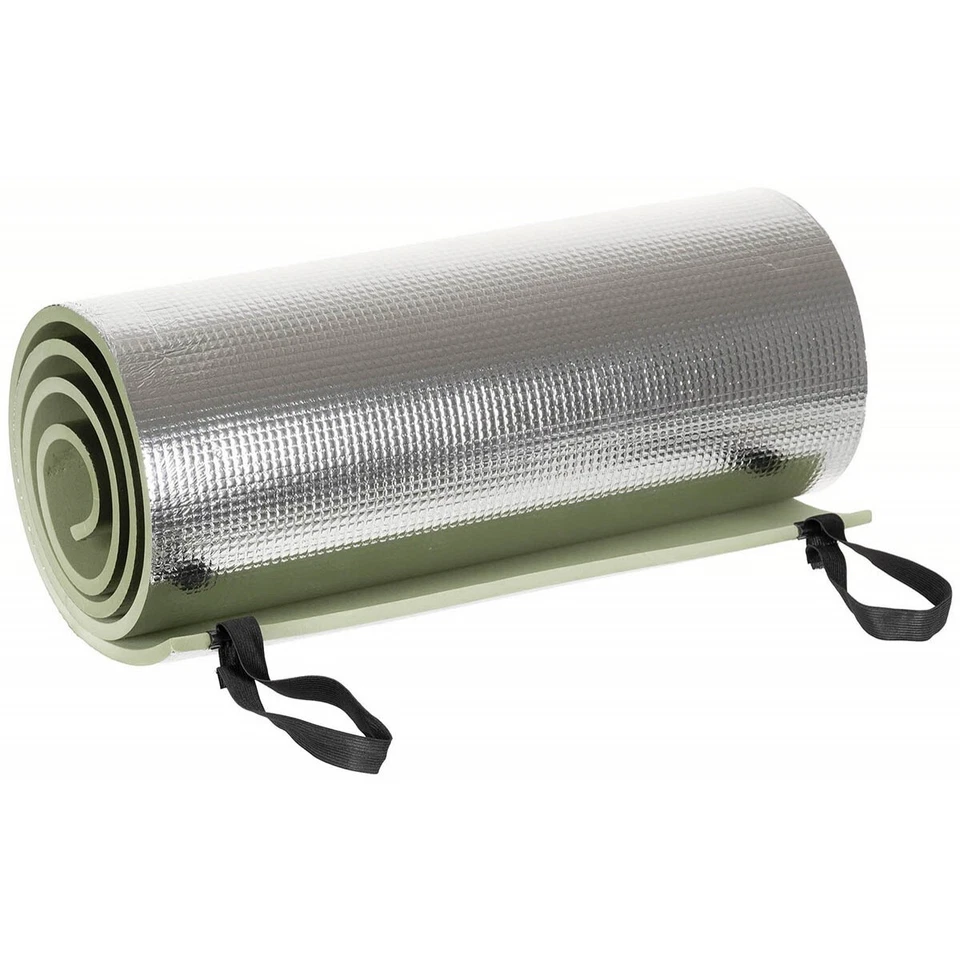 MFH Isomatte 200 cm Oliv alubeschichtet Outdoor Camping Sport Aluminium Isolierung