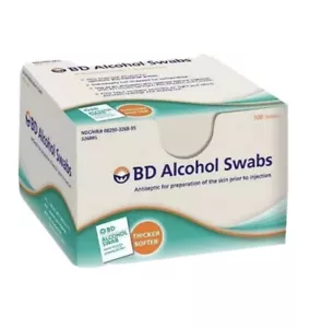 BD Alcohol Swabs,pads, wipes 70% Alcohol. Box of 100ct - Picture 1 of 1