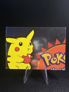Pikachu with Apple P01 - Silver Foil - Pokemon Topps Series 3 - Picture 1 of 8