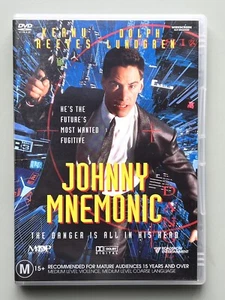 JOHNNY MNEMONIC - DVD Movie 1995 - Keanu Reeves - Region 4 AUS PAL **AS NEW** - Picture 1 of 3