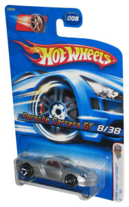 Hot Wheels 2006 Premier Éditions 8/38 Argent Porsche Carrera Gt Voiture #008